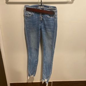 Flying Monkey Distressed Skinny Jean